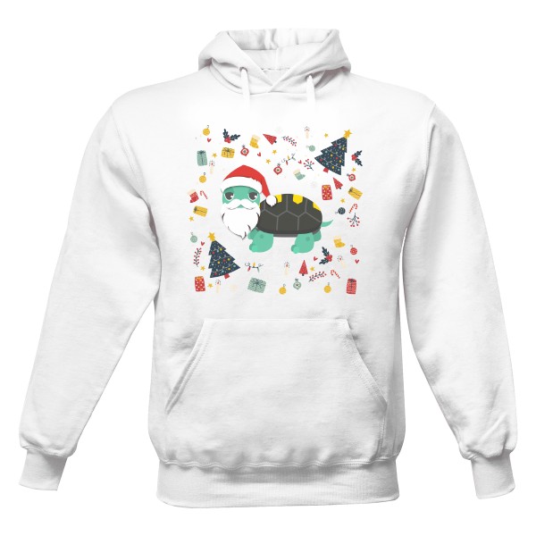 Pánská mikina s kapucí Just Hoods s potiskem Santa Uhla 2